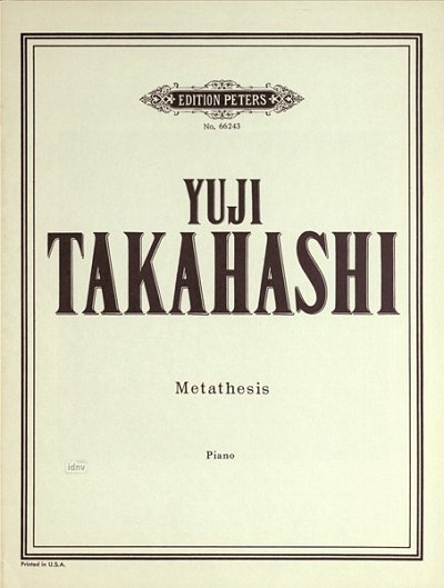 Takahashi Yuji: Metathesis