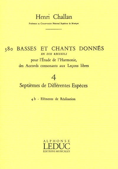 H. Challan: 380 Basses et Chants Donnés Vol. 4B