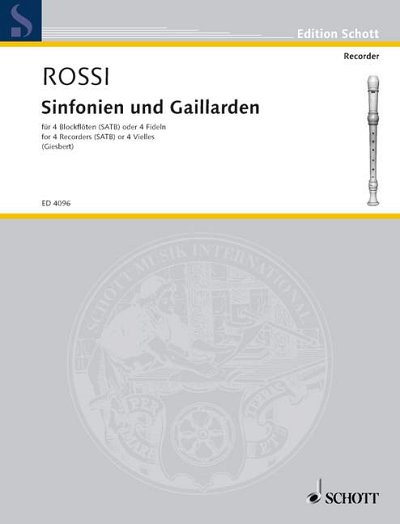 S. Rossi atd.: Sinfonias and Galliards