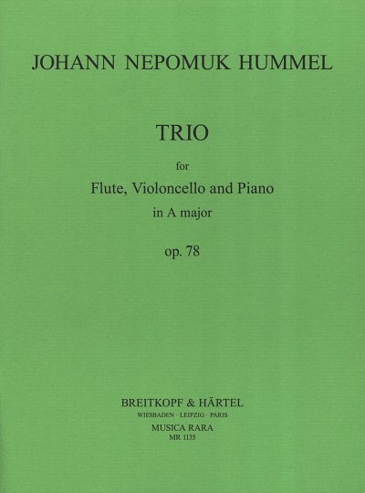 J.N. Hummel: Trio in A op. 78, FlVcKlav (Pa+St)
