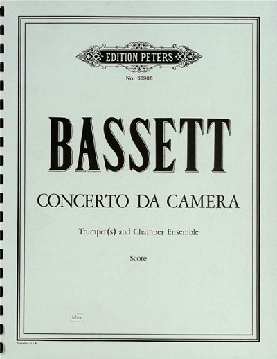 L. Bassett: Concerto da Camera (1981)