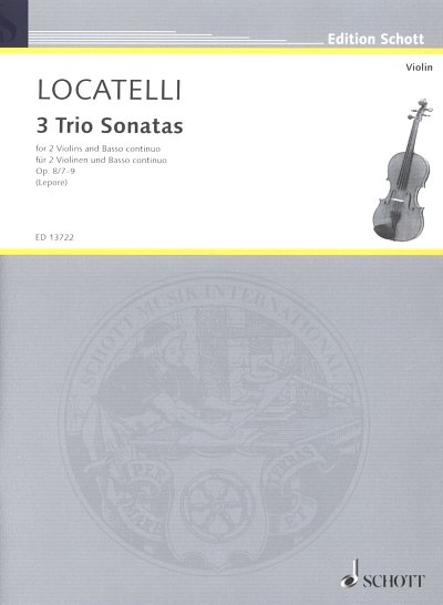 P.A. Locatelli: Drei Sonaten op. 8, 2VlBc (Pa+St)