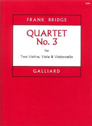 F. Bridge: Streichquartett Nr. 3, 2VlVaVc (Stp)