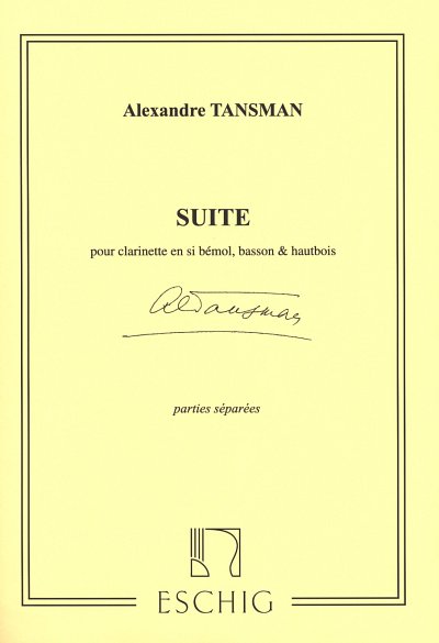 A. Tansman: Suite, ObKlarFg (Stsatz)