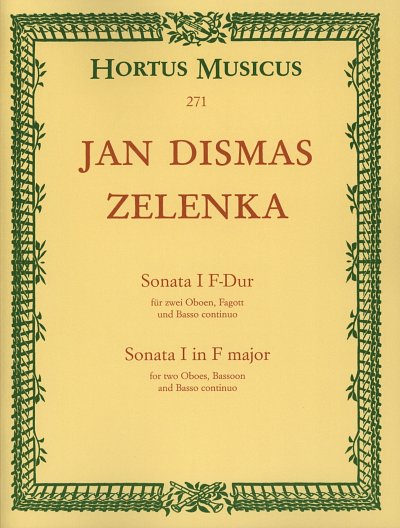 J.D. Zelenka: Sonata I F-Dur ZWV 181,1, 2ObFagBc (Pa+St)