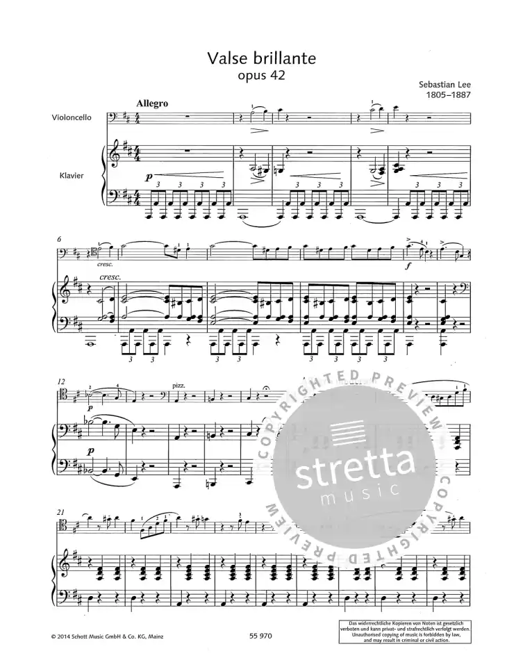 S. Lee: Valse brillante op. 42 , VcKlav (1)