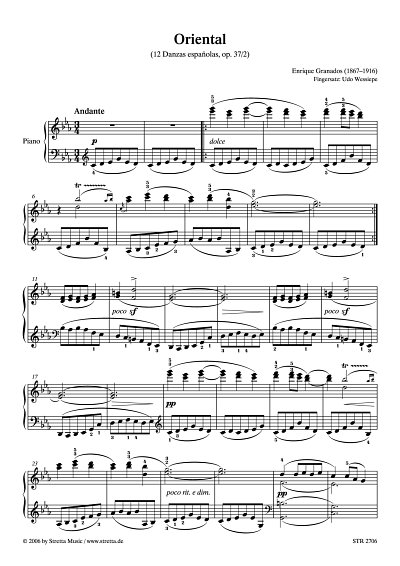 DL: E. Granados: Oriental (12 Danzas espanolas, op. 37/2)
