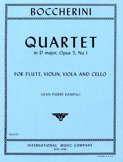 L. Boccherini: Quartetto Re Op. 5 N. 1 (Rampal) (Bu)