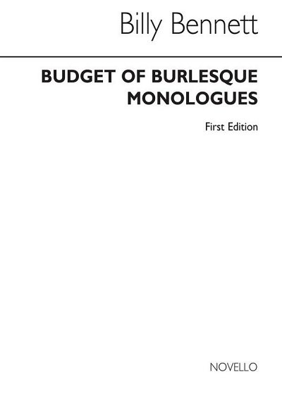 First Budget Of Burlesque Monologue, Ges (Bu)