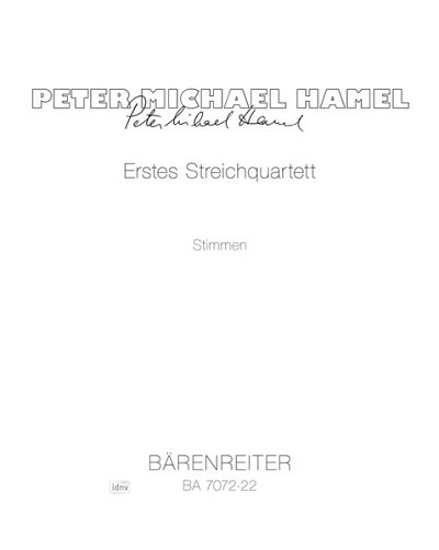P.M. Hamel: Erstes Streichquartett (1980)