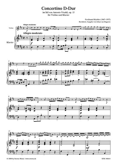 DL: F. Kuechler: Concertino D-Dur im Stil von Antonio Vivald