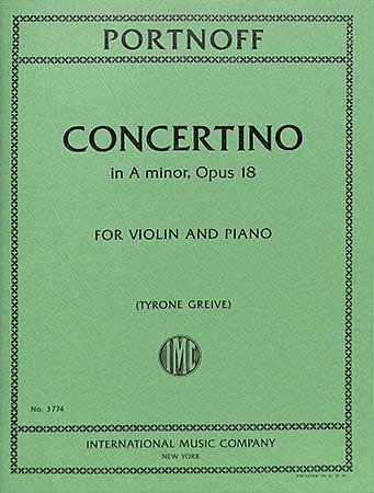 L. Portnoff: Concertino A minor op. 18 , VlKlav (KlavpaSt)