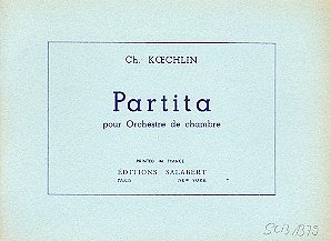 C. Koechlin: Partita Poche , Sinfo (Stp)