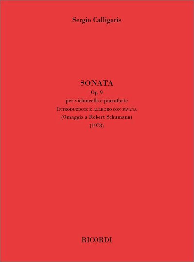 S. Calligaris: Sonata op. 9, VcKlav (KlavpaSt)