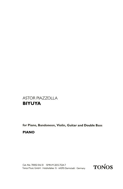 A. Piazzolla: Biyuya