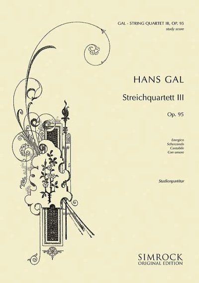 DL: H. Gál: Streichquartett Nr. 3, 2VlVaVc (Stp)