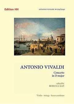 A. Vivaldi: Concerto in D Major RV 224, VlStrBc (Part.)