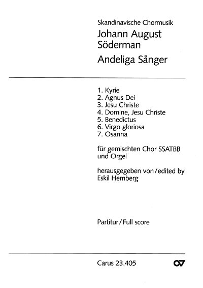 Soederman, Johann August: Andeliga Saanger
