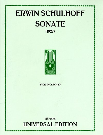 E. Schulhoff: Sonate
