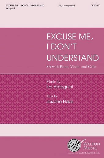 I. Antognini: Excuse Me, I Don't Understand (Chpa)