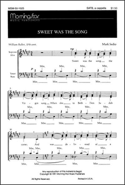 M. Sedio: Sweet Was the Song