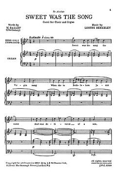 L. Berkeley: Sweet Was The Song Op.43 No.3