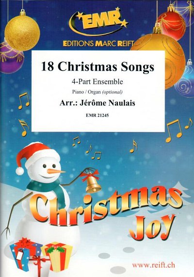 J. Naulais: 18 Christmas Songs, VarEns (Pa+St)