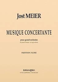 J. Meier: Musique Concertante, Sinfo (Part.)