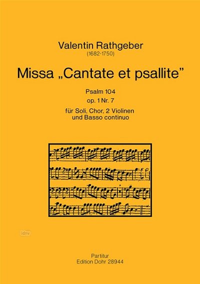 J.V. Rathgeber: Missa "Cantate et psallite"