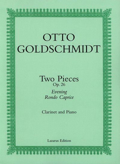 Goldschmidt Otto: 2 Pieces op.26