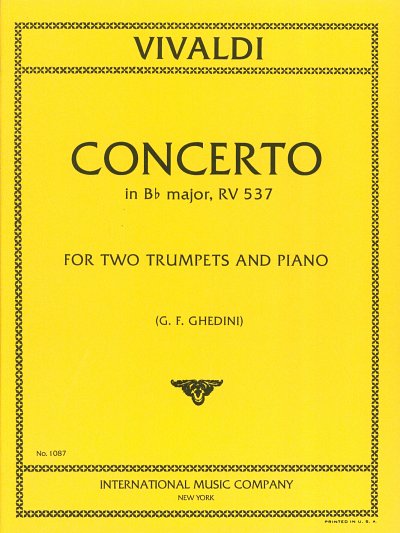 A. Vivaldi: Concerto in B-Dur RV 537, 2TrpKlav (KlaPa+St)