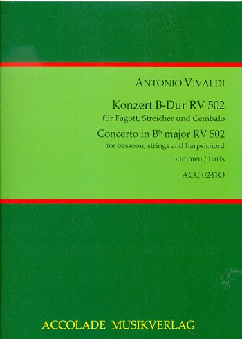 A. Vivaldi: Konzert B-Dur RV 502, FagStrBc (Stsatz)