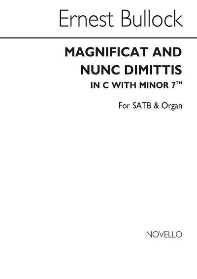 Magnificat And Nunc Dimittis In C (With Minor, GchOrg (Chpa)