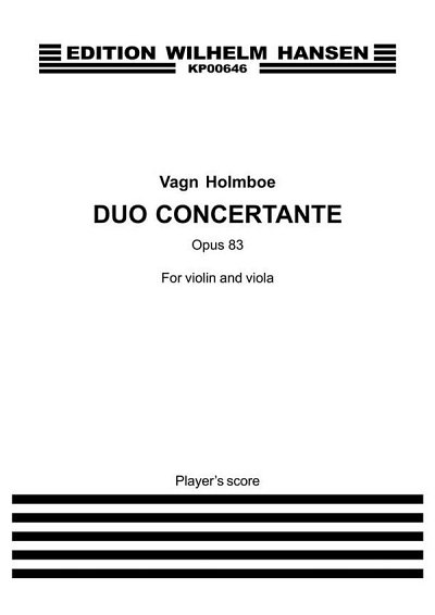 V. Holmboe: Duo Concertante Op. 83 (Part.)