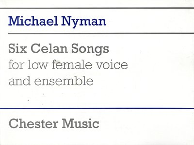 M. Nyman: Six Celan Songs Full Score (Part.)