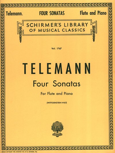 G.P. Telemann: 4 Sonaten, FlKlav (KlavpaSt)