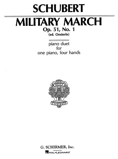 F. Schubert: Military March, Op. 51, No. 1, Klav4m (Sppa)
