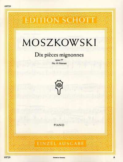 M. Moszkowski: Beruehmtes Menuett Op 77/10