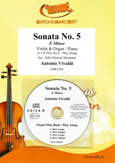 A. Vivaldi: Sonata No. 5, VlKlv/Org (+CD)