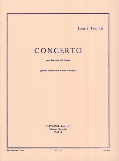 H. Tomasi: Concerto for Trombone and Orchest, PosOrch (KASt)