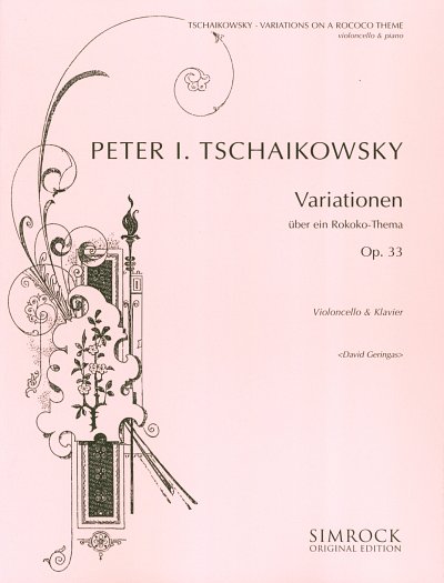 P.I. Tschaikowsky: Variationen über ein Rokok, VcOrch (KASt)