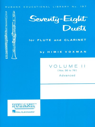 H. Voxman: 78 Duets 2, FlKlar (Sppa)