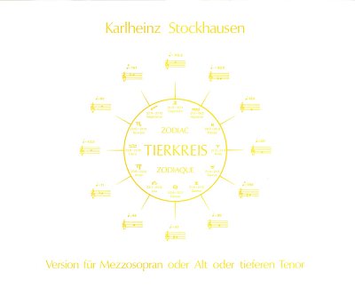 K. Stockhausen: Tierkreis, GesMKlav (Part.)