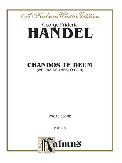 G.F. Händel: Chandos Te Deum (Part.)