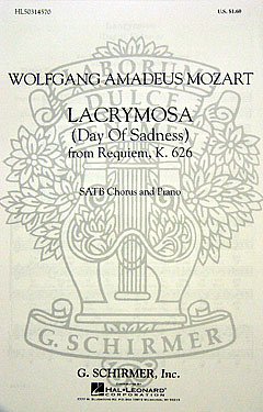 W.A. Mozart: Lacrymosa K626 Day Of Sadness F, GchKlav (Chpa)