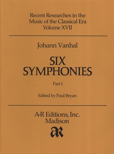 J.B. Vanhal: Six Symphonies 1, Sinfo (Part.)