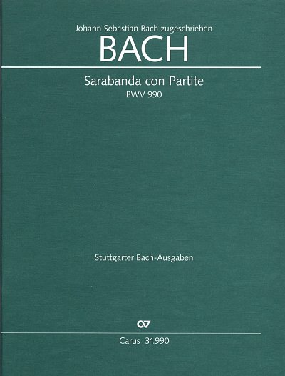 J.S. Bach: Sarabanda con Partite BWV 990, Cemb/Klav