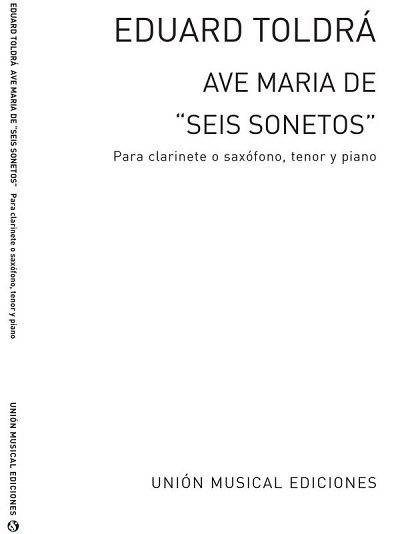 Ave Maria (Amaz) For Tenor Saxophone, Tsax