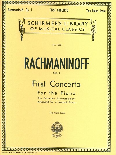 S. Rachmaninow: First Concerto for the Piano , Klav4m (Sppa)