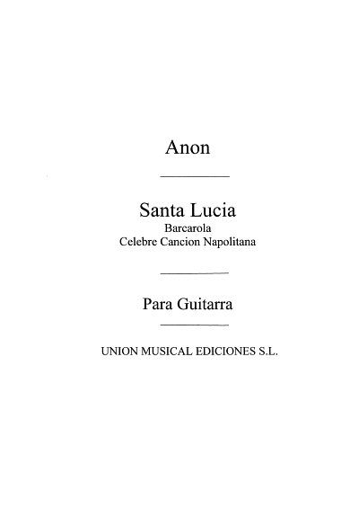 Santa Lucia Cancion Napolitana